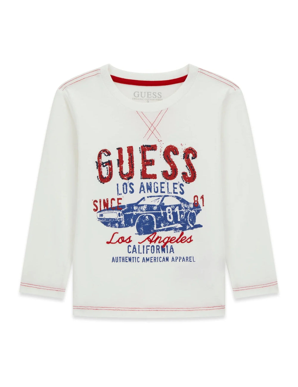 Guess T-shirt Manches Longues Blanche Enfants