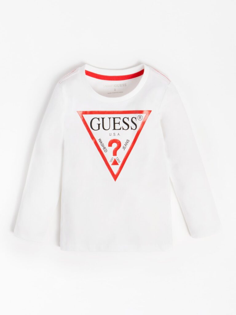 Guess T-shirt Manches Longues Blanche Enfants