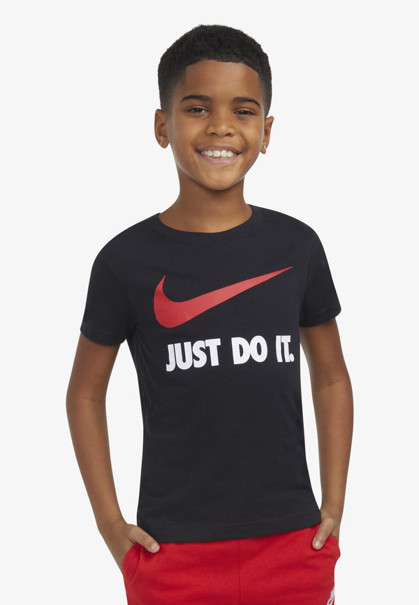 Nike Swoosh Jdj T-Shirt Nera Bambino