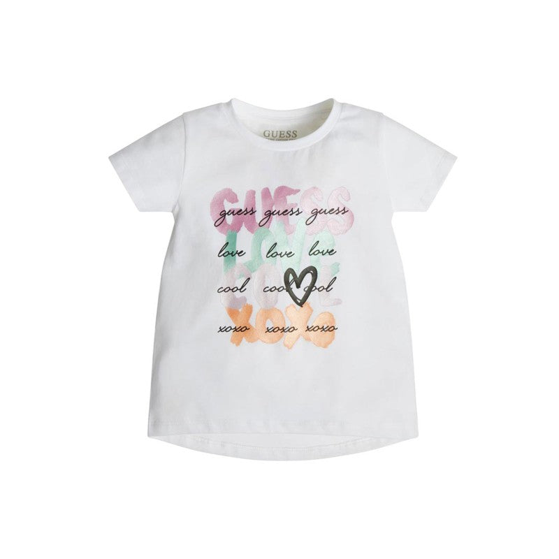 T-shirt Guess Enfant Fille Blanche