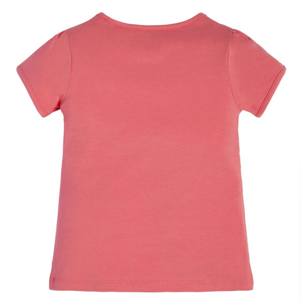 Guess Kids Ss T-shirt Rosa Con Stampa Bambina