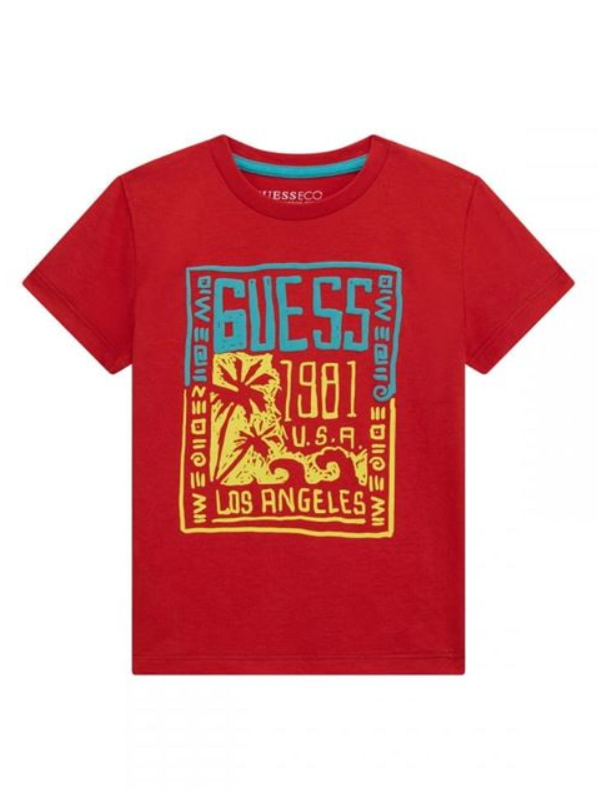 T-shirt Enfant Guess Rouge