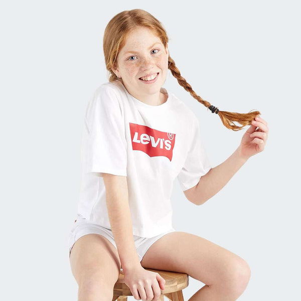T-shirt fille Levi's Kids Lvg Blanche