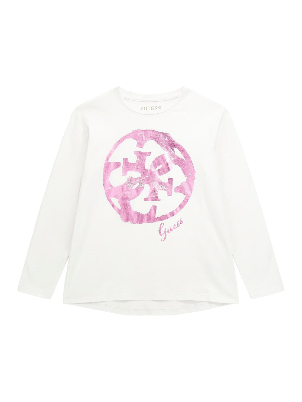 Guess Kids T-shirt manches longues blanc Enfant Fille