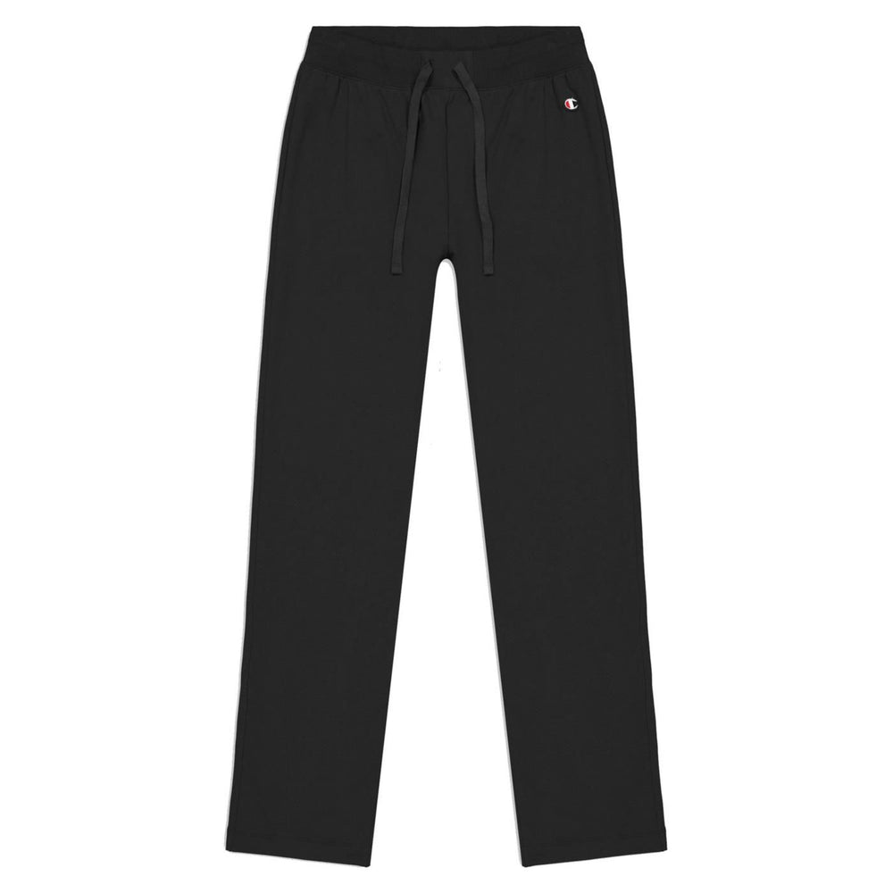 Champion Straight Pantalon Droit en coton noir pour Femme