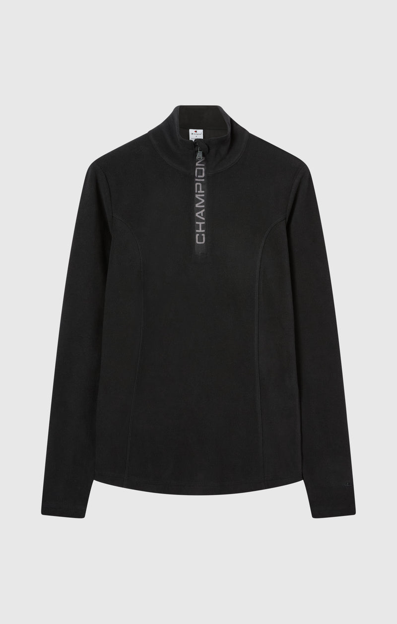 CHAMPION Micro Polaire Demi-Zip Femme Noir