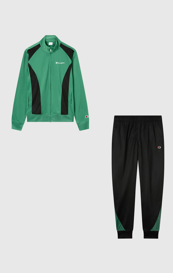 Champion Completo Tuta Verde Nera Uomo