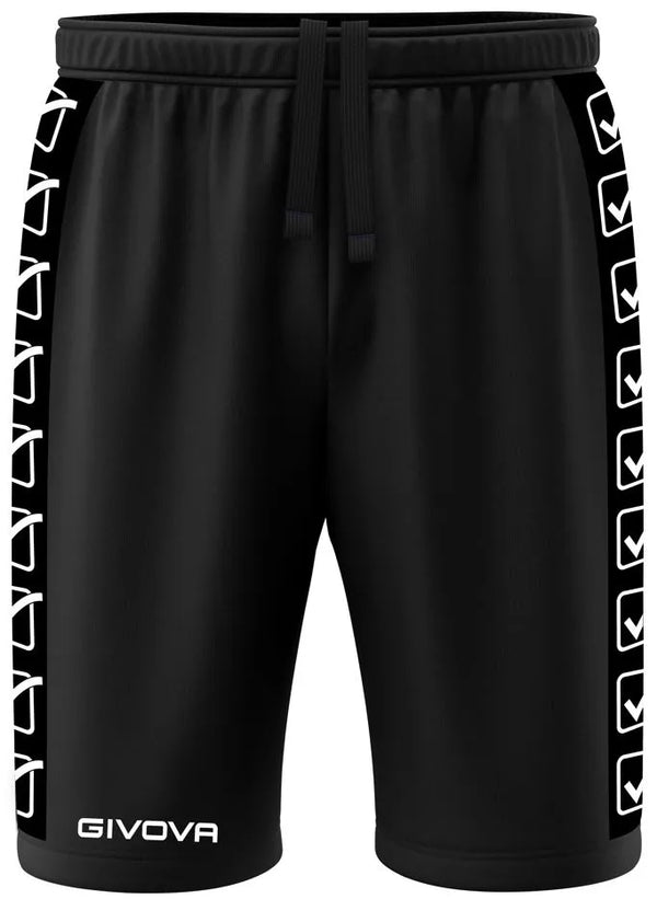 Givova Terry Pantaloncini Sportivi Neri Uomo