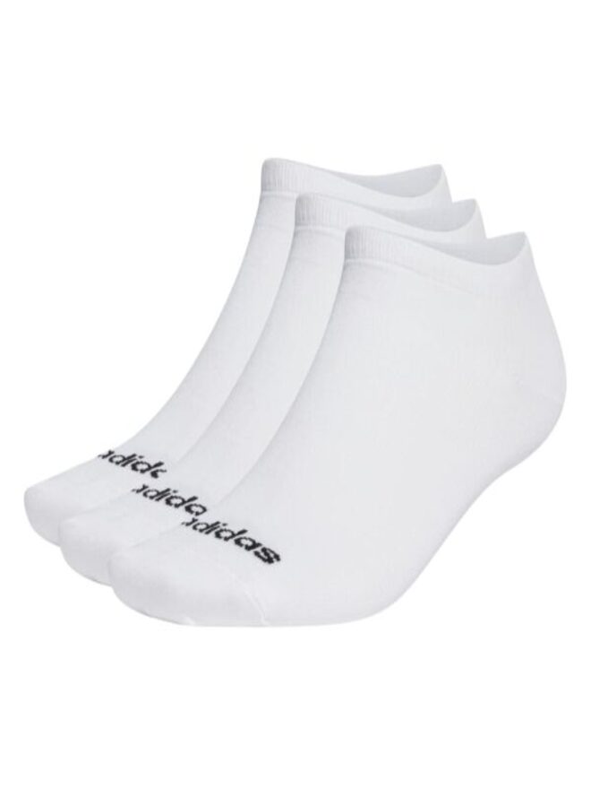 Adidas Thin Linear Low-Cut Socks 3Pk Chaussettes Blanches Unisexe