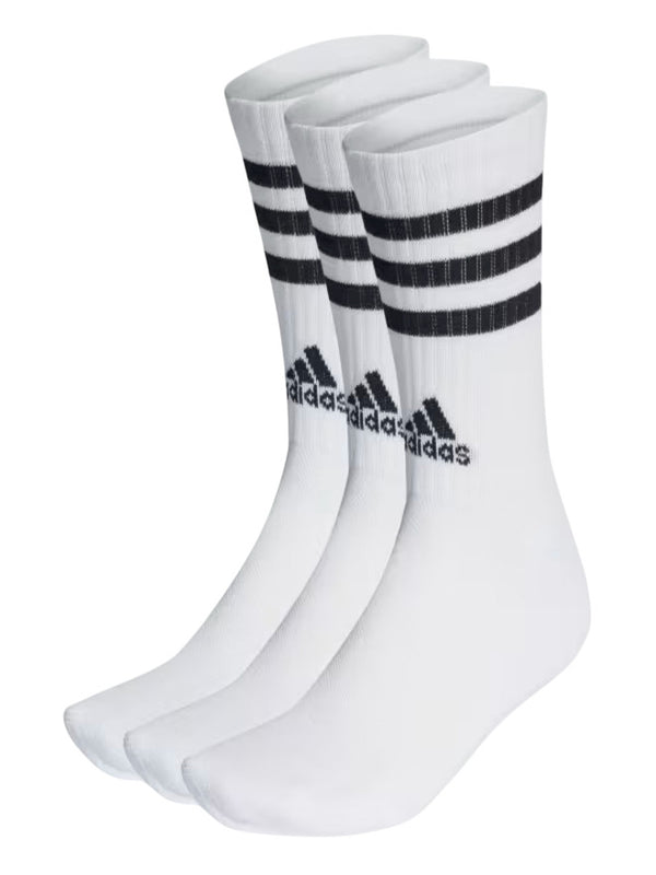 Adidas 3-Stripes Cushioned Crew Socks Calzini Bianchi Unisex