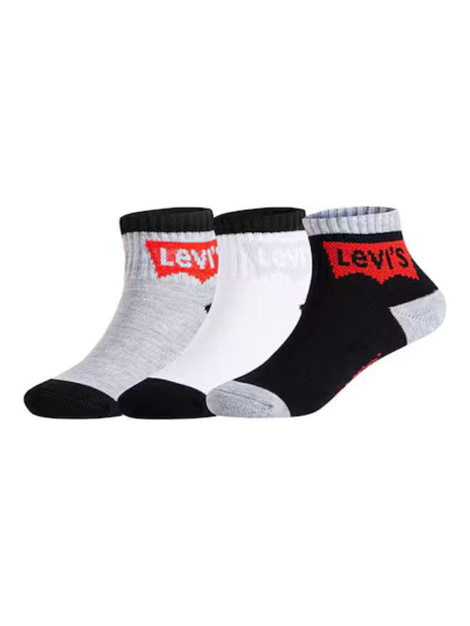 Levi's Batwing Mid Cut 3Pk Chaussettes Multicolore Enfants