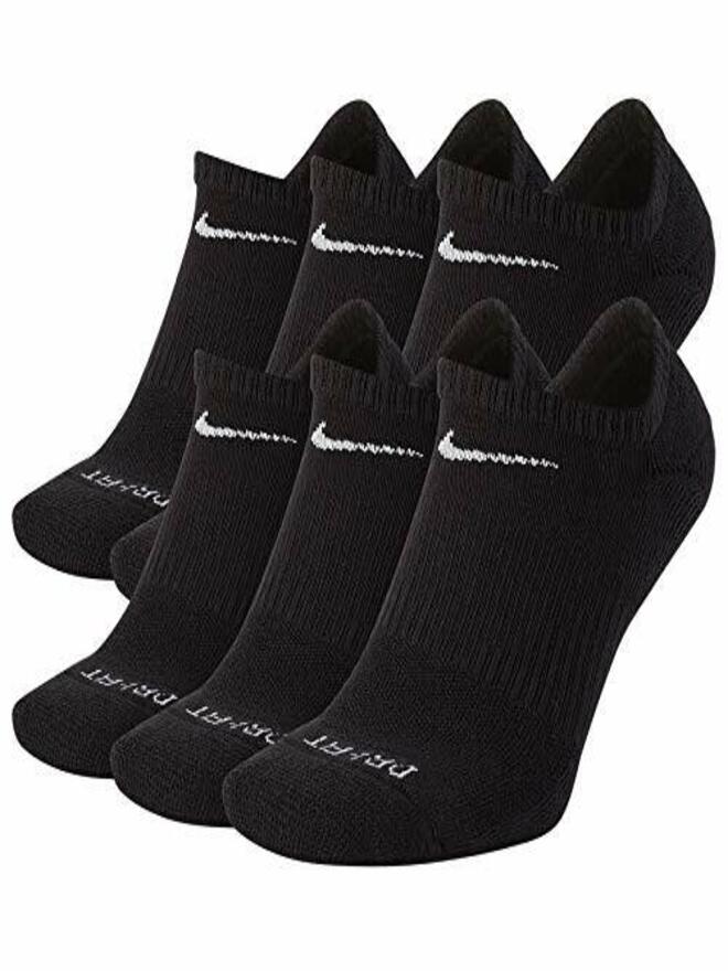 Nike Everyday Plus Chaussettes Noires Blanches Unisexe