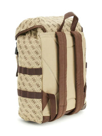Guess Sac à dos logoté beige marron — immagine 2