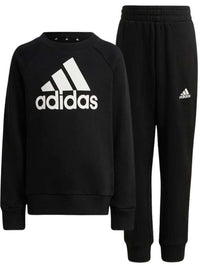 Adidas Ensemble de survêtement Essentials Logo French Terry Noir Enfant — immagine 1