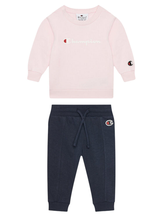 Champion Completo Tuta Regular Fit  Rosa Bambina