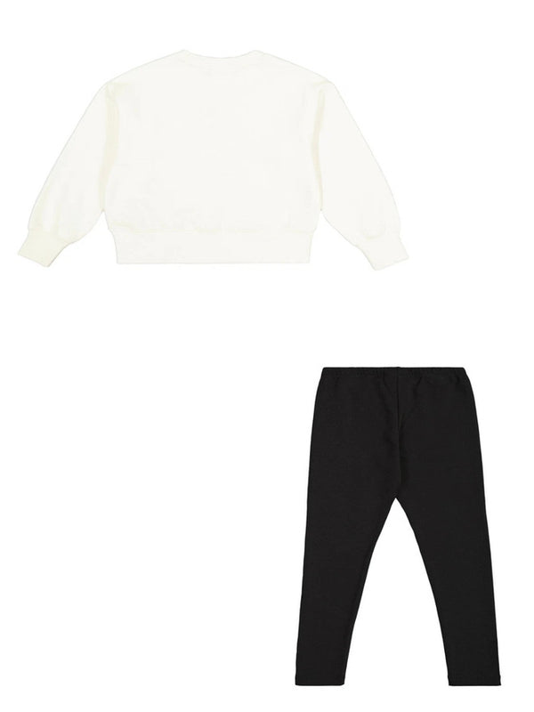 Champion Legacy Script Completo Tuta Bianca Bambine Ragazze