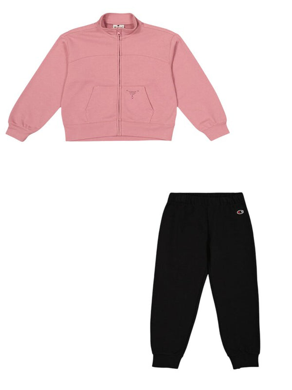 Champion Legacy Completo Tuta Rosa Nero Bambine Ragazze