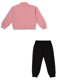 Champion Legacy Completo Tuta Rosa Nero Bambine Ragazze — immagine 2