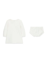Guess Infant Completo 2 Pezzi Vestitino Piu Mutandine Bianco Bambina — immagine 2
