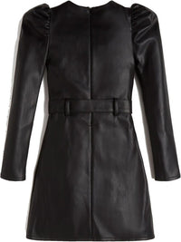 Guess Vestito In Pelle Total Black Bambine Ragazze — immagine 2
