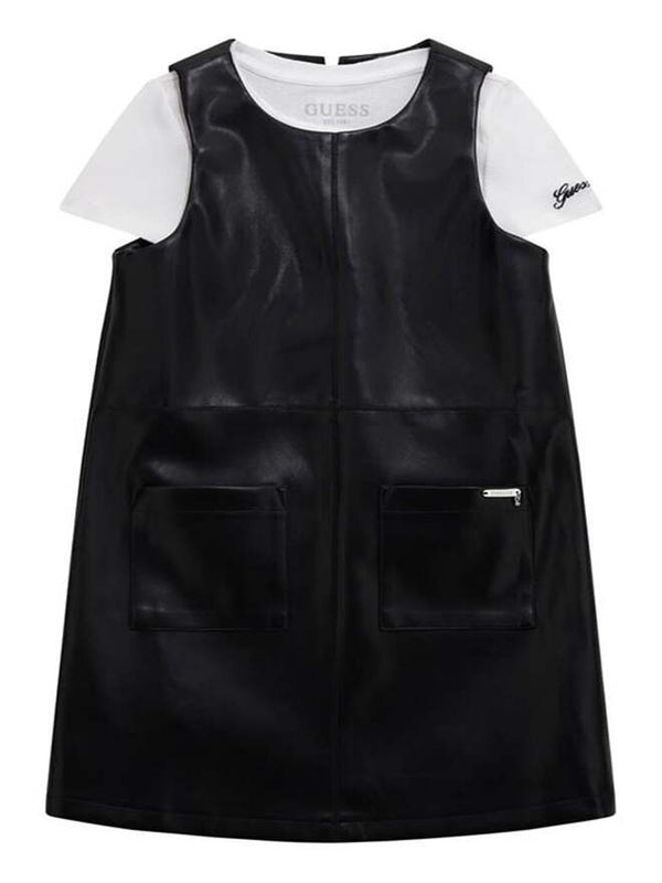 Guess Completo 2 pezzi Vestito T-shirt Nera Bianca Bambine Ragazze