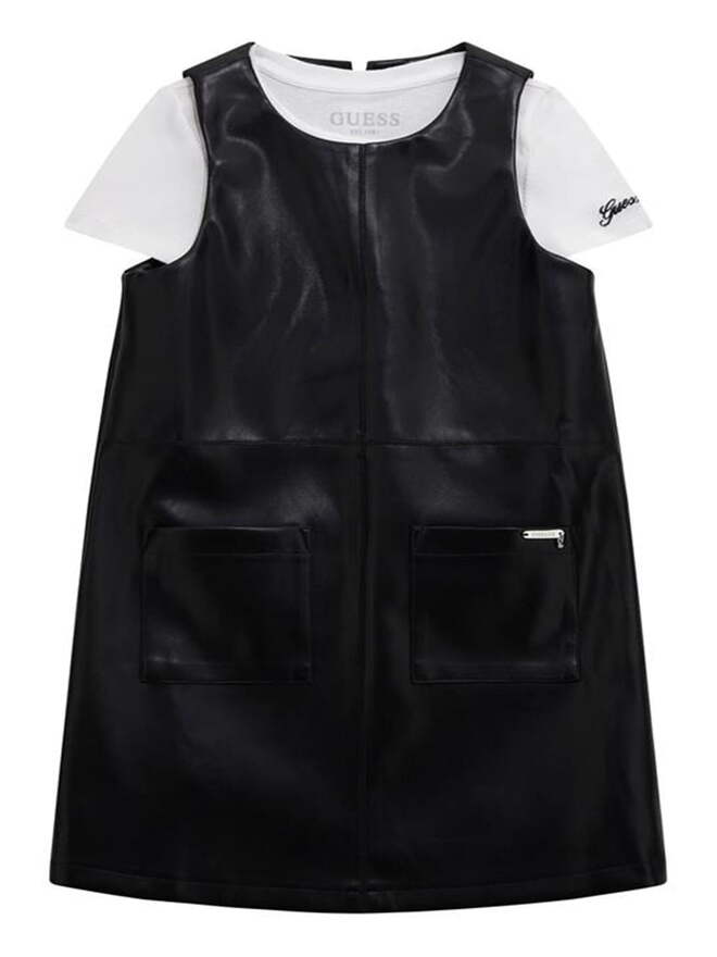 Guess Completo 2 pezzi Vestito T-shirt Nera Bianca Bambine Ragazze