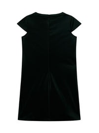 Guess Vestito In Ecopelle Nero Bambine Ragazze — immagine 2