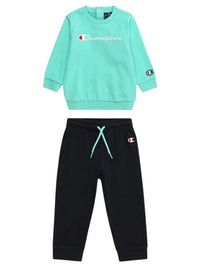 Champion Baby Completo Tuta Verde Blu Bambino — immagine 1