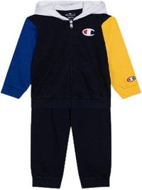 Champion Retro Sport Completo Tuta Blu Bianca Bambino — immagine 1