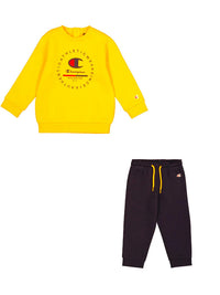 Champion Infant Completo Tuta Giallo Nero Bambino — immagine 1