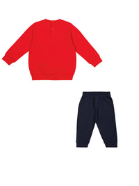 Champion Crew Completo Tuta Rossa Blu Bambino — immagine 2