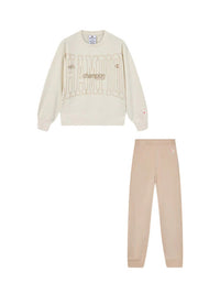 Champion Ensemble Survêtement Beige Marron Filles — immagine 1