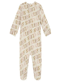 Guess Baby Tutina Neonato Beige Bambini — immagine 2