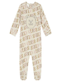 Guess Baby Tutina Neonato Beige Bambini — immagine 1