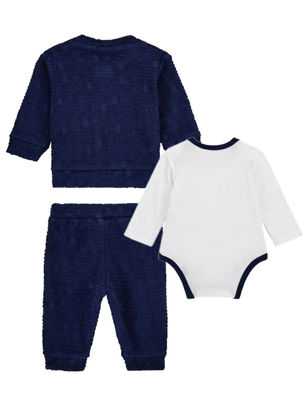 Guess Baby Infant Tutina Blu Bianca Bambini