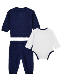 Guess Baby Infant Tutina Blu Bianca Bambini — immagine 2