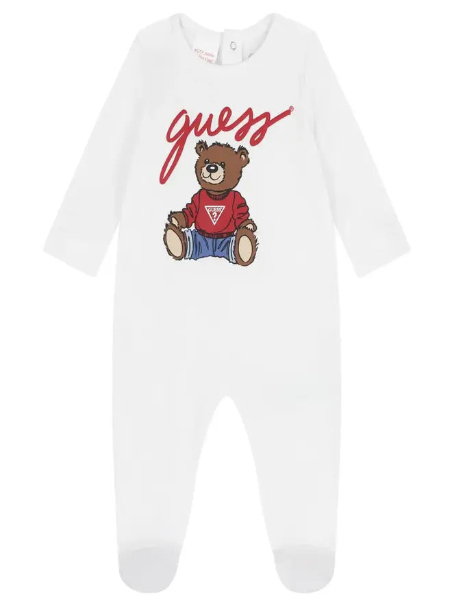 Guess Baby Tutina Neonato Bianca Bambini