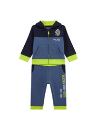 Guess Baby Ensemble 3 pièces salopette bleu vert bébé — immagine 1