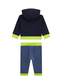 Guess Baby Ensemble 3 pièces salopette bleu vert bébé — immagine 2