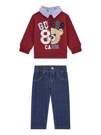 Ensemble Guess Bébé Rouge Bleu Denim — immagine 1