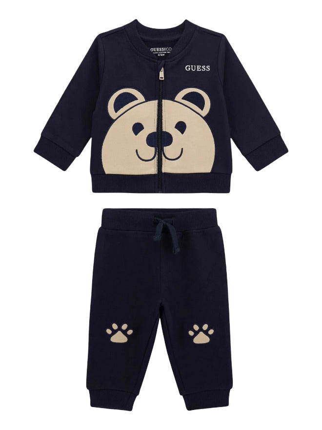 Guess Ensemble de survêtement complet bleu pour enfant