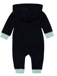 Guess Baby Grenouillère à Capuche Nouveau-né Bleu Vert Enfants — immagine 2