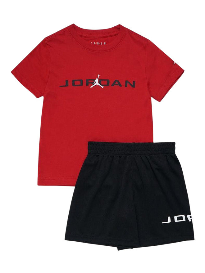 Ensemble Jordan Baseline Rouge Noir Bébé