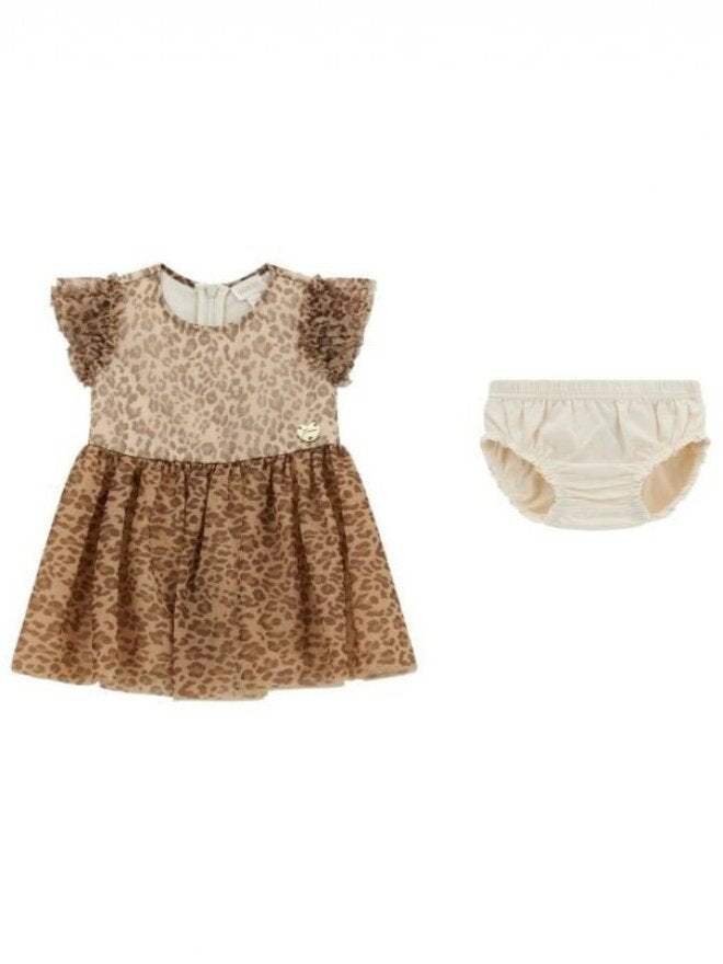 Guess Baby Vestito Leopardato Bambina