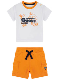 Guess Kids completo Bianco Arancio bambino — immagine 1