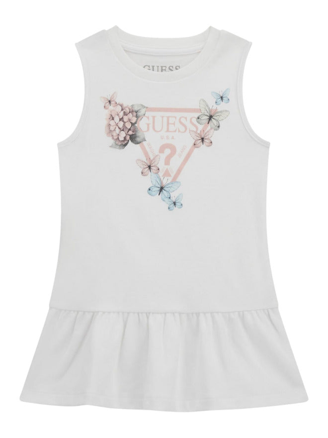 Guess Kids Vestito Bianco Bambina