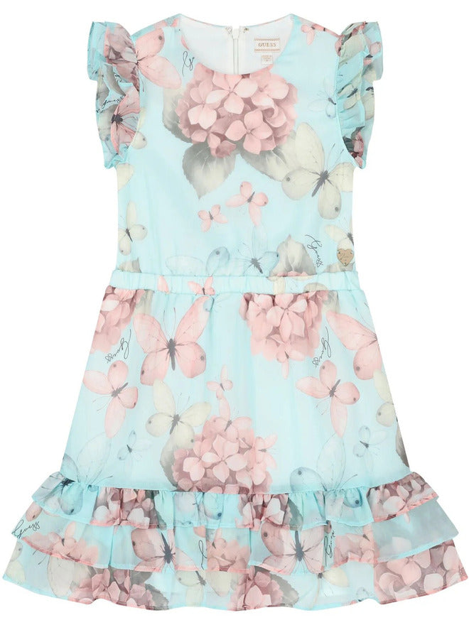 Guess Baby Vestito Multicolore Bambina