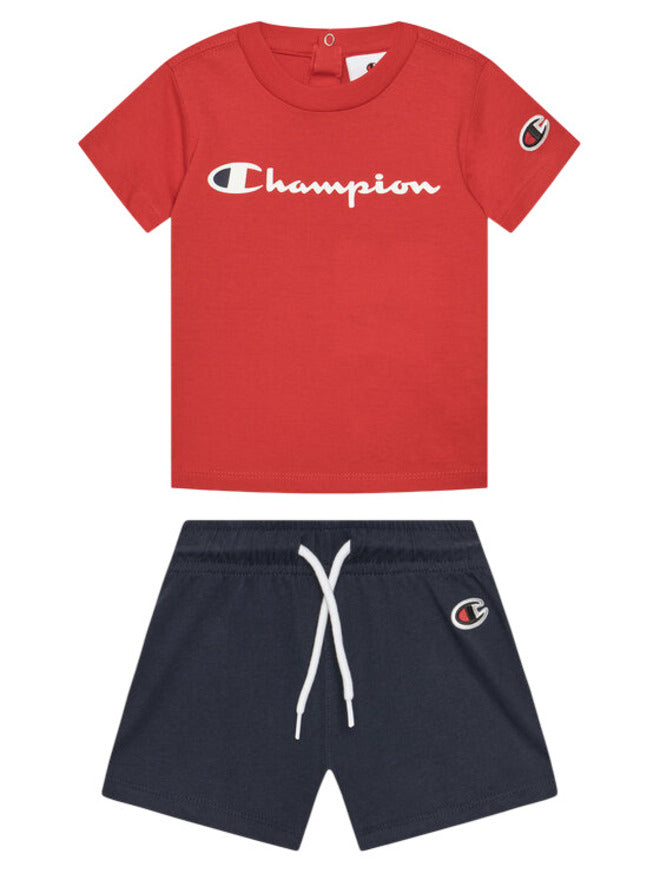 Ensemble complet Champion rouge bleu enfant