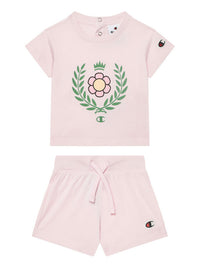 Champion Completo 2 Pezzi Rosa Con Stampe Bambina — immagine 1