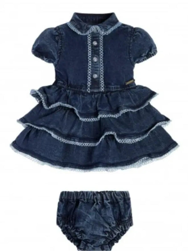 Guess Completo Di Jeans 2 Pezzi Blu Denim Bambina